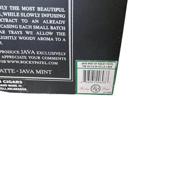 Rocky Patel Java the 58 Mint Corona Drew Estate Empty Cigar Box Black - Picture 3 of 12